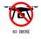 Sign Forbidding the Use of Drones
