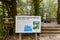 Sign in front of Ang Ka Luang Nature Trail