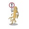 With sign ginseng isolated with in the cartoon