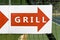 Sign for grill restaurant