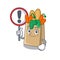 With sign grocery bag with the mascot shape