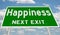 Sign for Happiness Next Exit