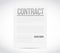 Sign here contract paper illustration design