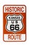 Sign for Historic Kansas Route 66