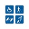 Sign Icon of disable