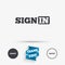 Sign in icon. Join symbol.