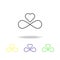 sign of infinity and heart multicolored icon. Element of wedding, thin line multicolored icon can be used for web, logo, mobile