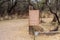 Sign for information on the San Pedro Trail, near the ghost town of Fairbank, Arizona