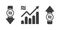 Sign of the Israeli shekel. Financial symbols. Ð¡urrency growth charts. Vector illustration