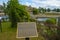 Sign of Jackson Falls Dam, Nashua, New Hampshire, USA