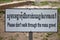 Sign at the Killing Fields of Choeung Ek