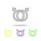 sign of lesbianism multicolored icon. Element of LGBT illustration. Signs and symbols collection icon can be used for web, logo, m