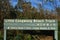 A sign on the Little Congwong Beach Track at La Perouse in Sydney