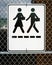 Sign - Man and Woman Walking with Briefcases