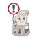 With sign massage chair isolated in the character