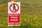 Sign: Military firing range keep out