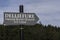 Sign for Natural Burial Grounds in Scotland.