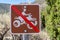Sign for no 4x4 ATV all terrain vehicles or off roading sign