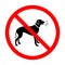 SIgn NO EXCESSIVE BARKING PLEASE RESPECT OUR NEIGHBORS on white background. Illustration