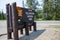 Sign notifying park visitors that they are leaving Yellowstone National Park