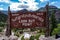 Sign for Ouray Colorado, the Switzerland of America