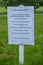 A sign outlining rules on a safe return to sport with coronavirus at an outdoor event in England