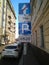 Sign of paid parking on the street in Moscow