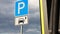 sign parking electric car