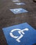 Sign - parking lot for wheelchair