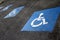 Sign - parking lot for wheelchair