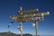 Sign at the Peak of Mount Kilimanjaro in Tanzania, Africa