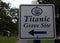 Sign Pointing to Titanic Grave Site