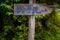 Sign pointing to Toilets in Kyoto, Japan. Kyoto is themed with the Japanese traditional atmosphere from long time ago. In summer t