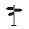 Sign post icon. crossroad sign. vector pointer