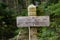 Sign post for trail 2000 Pacific Crest Trail