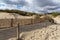 Sign prohibiting access to the regeneration sand dune reserve