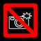 Sign prohibiting use of camera.