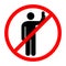 Sign that prohibits selfies