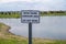 Sign reading Native Prairie Landscape Area - Do Not Mow - in Arbor Lakes Maple Grove Minnesota