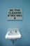 A sign that reads ï¿½No fish cleaning in these sinksï¿½