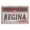 An Sign Road of Canada REGINA, vector art image illustration