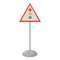 sign road light traffic white background