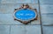 Sign, Santiago Square, Bilbao, Basque Country, Spain, Iberian Peninsula, Europe