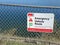 A sign that says: Emergency vehicle route. Anglers and boaters must exercise caution and be aware of the rescue craft, by Glenmore