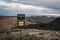 Sign of `Sendero 7`: the path to follow to reach the summit of Volcano Teide