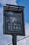 Sign for Seven Stars public house Thornton Hough Wirral June 2020