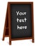 Sign, Sidewalk Chalk Board Folding Easel