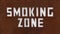 Sign of smoking zone. Close up of designated smoking area sign. For peace of mind to separate the smokers from the non-smoking