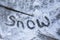 Sign snow