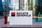 Sign of the Societe Generale banking group at the head office